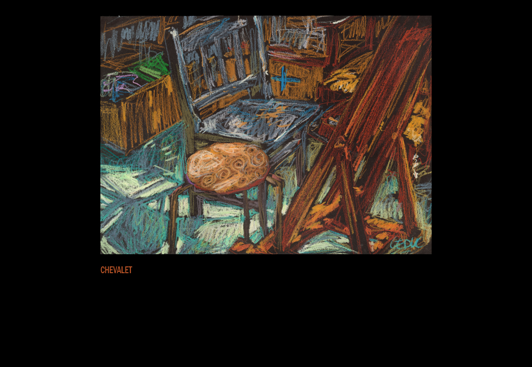 chaise et chevalet